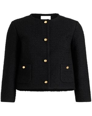 Patou Tweed Jacke - Schwarz