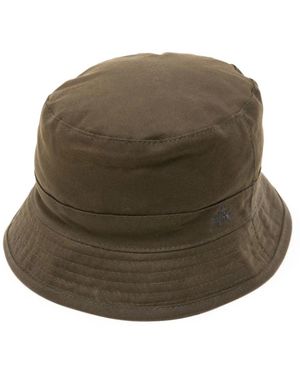 Baracuta Bestickte logo baumwollmütze - Grün