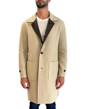 Eleventy Single-Breasted Coats - Naturel