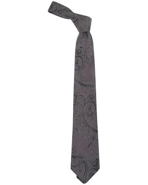 Etro Paisley-Muster Krawatte - Grau