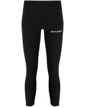 Palm Angels Leggings neri con strisce laterali - Nero