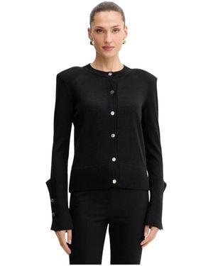 SIMONA CORSELLINI Strickjacke Mit Knöpfen - Schwarz