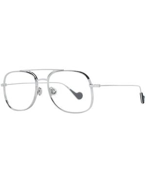 Moncler Accessoires ,Grijs ,Aviator Zonnebril - Metallic
