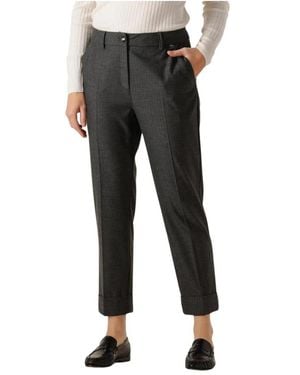 Marc Cain Cropped Trousers - Zwart