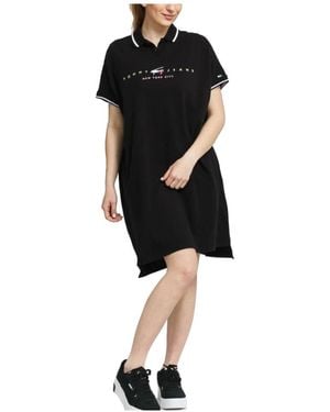 Tommy Hilfiger Short Dresses - Black