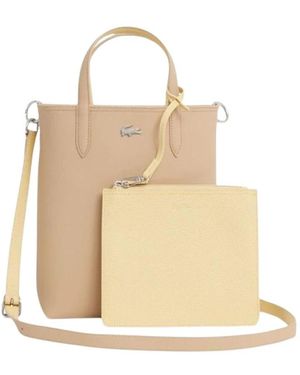 Lacoste Tote Bag Mit Abnehmbarer Tasche - Natur