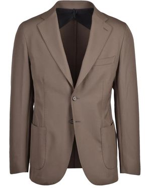 Santaniello Blazer Van Stretchstof - Bruin