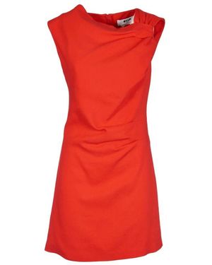 MSGM Rotes Kurzes Kleid