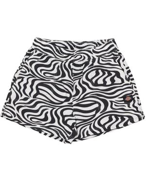 Dickies Korte Broeken ,Zwart ,Katoen Zebra Korte Damesbroek