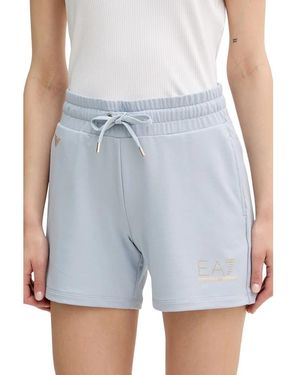 EA7 Korte Broeken ,Blauw ,Polyester Evolution Shorts
