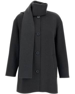 Max Mara Single-Breasted Coats - Black