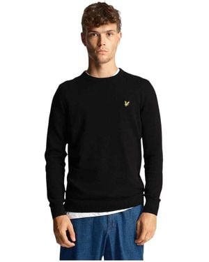 Lyle & Scott Round-Neck Knitwear - Black