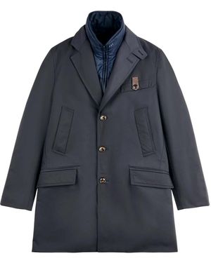Fay Single-Breasted Coats - Azul