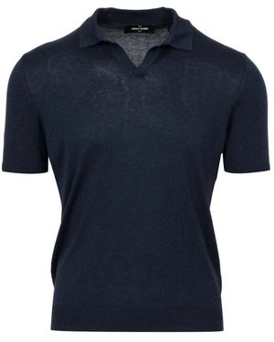 Gran Sasso V-Neck Knitwear - Blu
