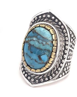 JALAN JALAN Blauer türkis mohave ring