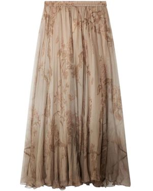 Mes Demoiselles Rokken ,Veelkleurig ,Katoen Gigi Skirt - Bruin