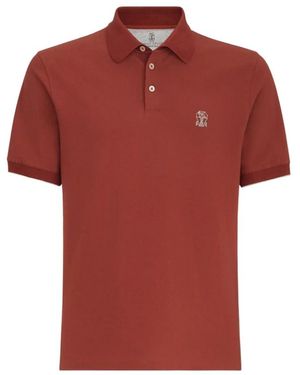 Brunello Cucinelli Polo Shirts - Red
