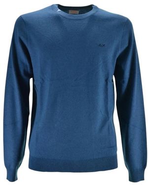 Sun 68 Maglia Girocollo - Blau