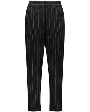 Lorena Antoniazzi Slim-Fit Trousers - Black