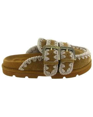 Mou Low Bio Sabot Two Buckles - Bruin