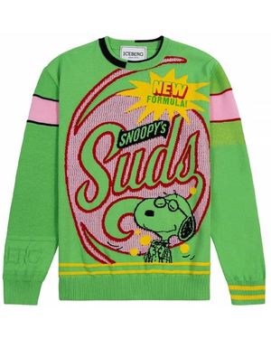 Iceberg Snoopy Damen T-Shirt - Grün