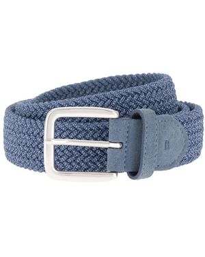 BOGGI Woven Viscose Blend Belt - Blauw