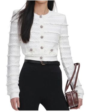 Self-Portrait Cardigans - White