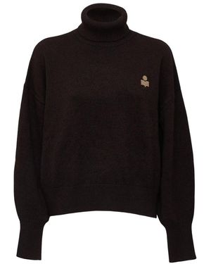 Isabel Marant Truien & Vesten ,Zwart ,Katoen Turtleneck Trui