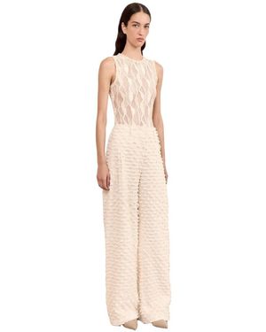 Ulla Johnson Broeken ,Katoen Beatrix Wide Leg Trouser - Naturel