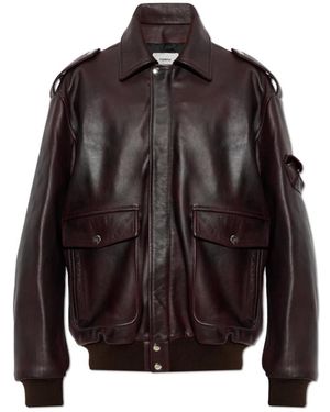 Coperni Oversized Lederjacke - Schwarz