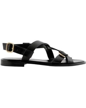 Maison Toufet Flat Sandals - Noir