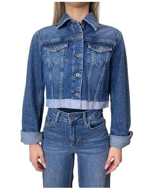 Liu Jo Jassen ,Blauw ,Denim Denim Jack