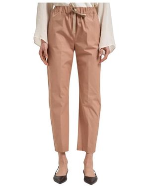 Semicouture Cropped Trousers - Pink