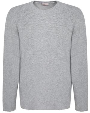 Herno Round-Neck Knitwear - Gris