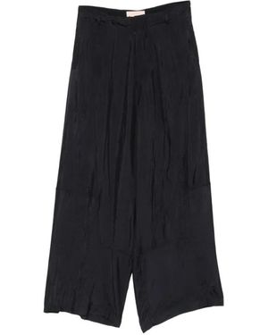 Plan C Wide Trousers - Negro