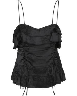 Ganni Sleeveless Tops - Nero