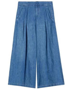 Max Mara Wide Trousers - Blue