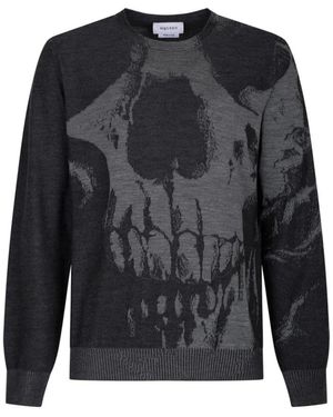 McQueen Round-Neck Knitwear - Zwart