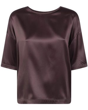 Brunello Cucinelli Overhemden ,Bruin ,Blouses - Paars