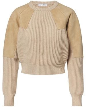 Max Mara Round-Neck Knitwear - Neutro