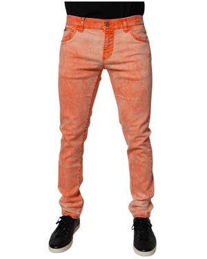 Dolce & Gabbana Skinny Fit Jeans - Orange