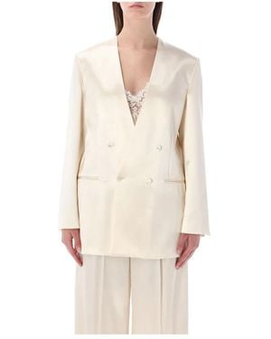 Alberta Ferretti Blazers - Neutro