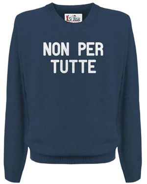 Mc2 Saint Barth Round-Neck Knitwear - Blu