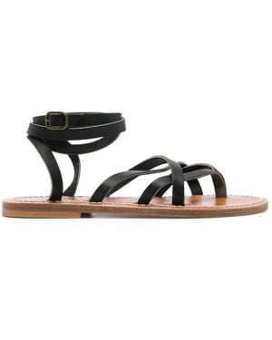 K. Jacques Flat Sandals - Nero