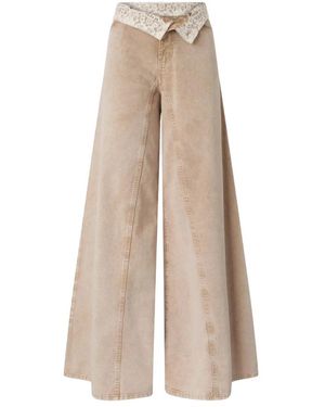 Pinko Jeans ,Winona Wide Leg Jeans - Naturel
