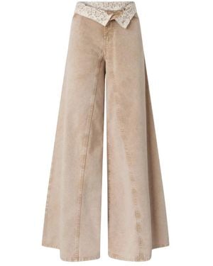 Pinko Jeans ,Winona Wide Leg Jeans - Naturel