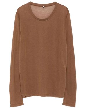 Baserange Tops ,Bruin ,Bruine Ronde Hals Trui