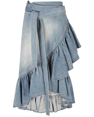 Alaïa Denim Skirts - Blu