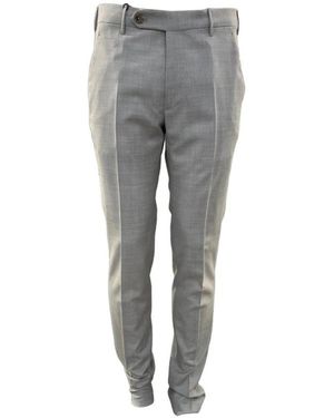 BERWICK  1707 Slim Fit Merino Broek - Grijs
