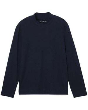 Circolo 1901 Long Sleeve T-Shirts - Blue